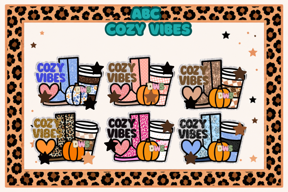 Abc freshie molds cozy vibes cardstock