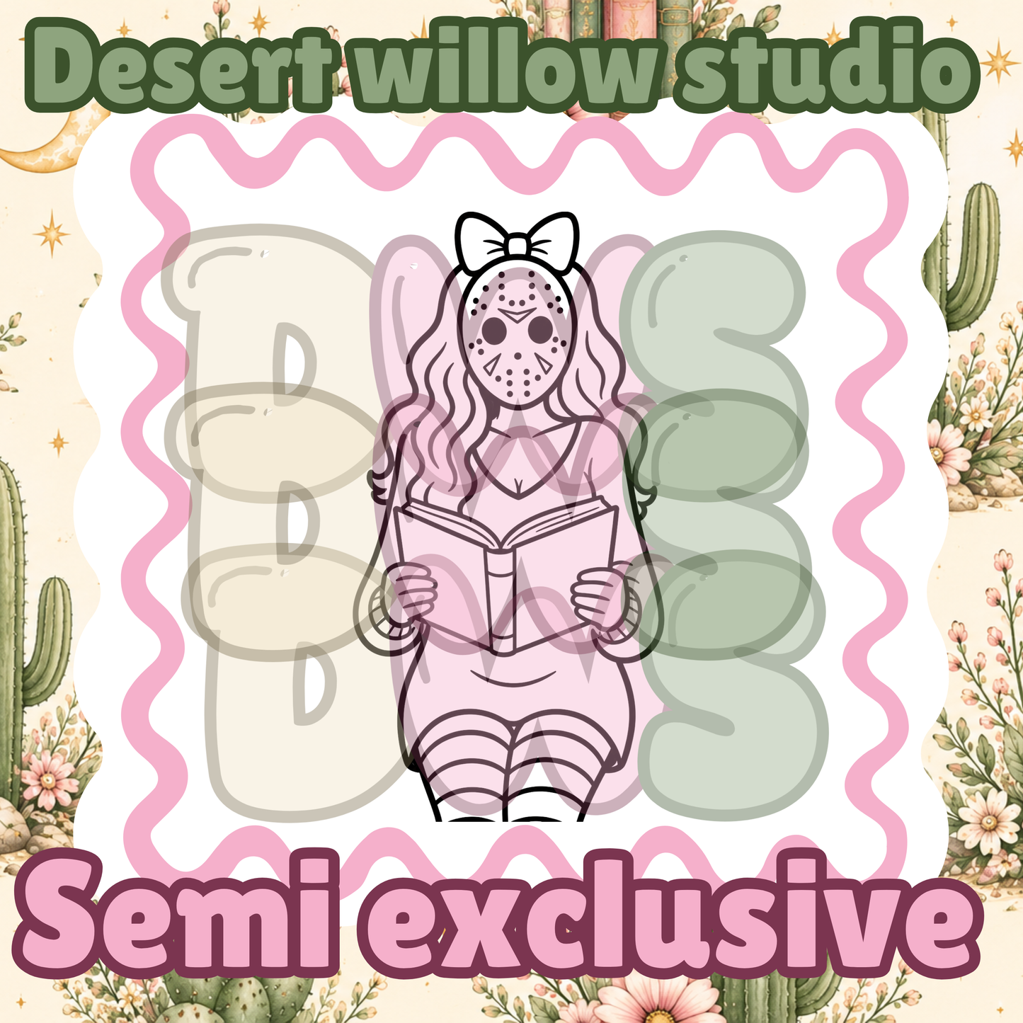 mask girl w/ book png