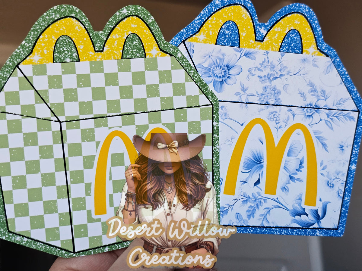 ABC Happy meal cardstock