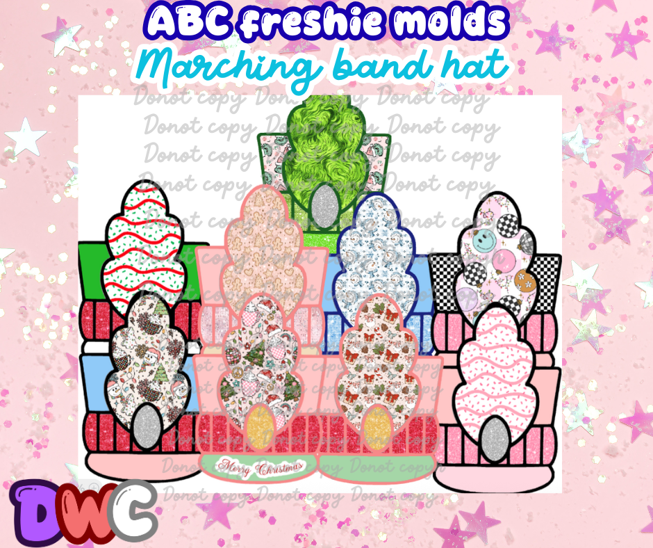 Abc marching band hat cardstock