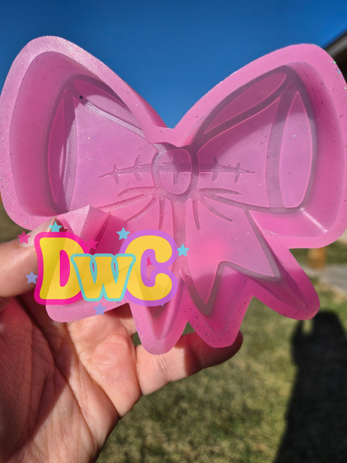 abc football bow cardstock