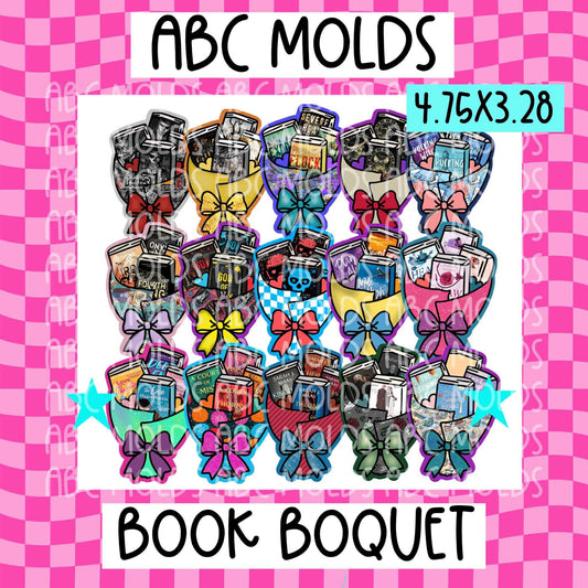 Abc molds book bouquet cardstock
