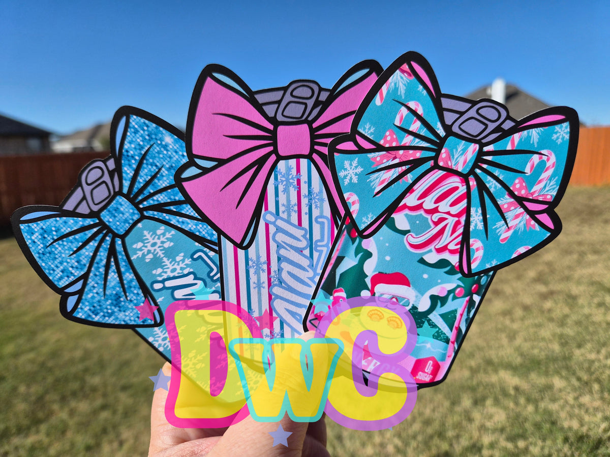Abc can with bow
