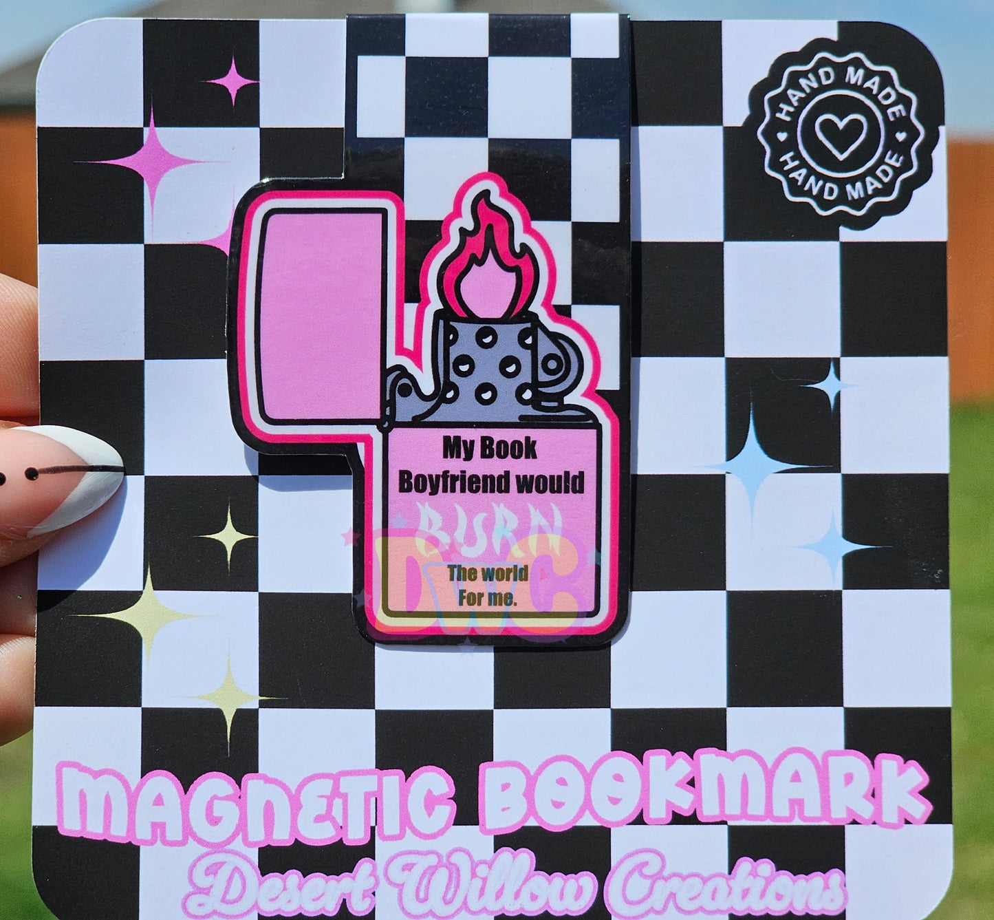 Book boyfriend magnetic bookmark