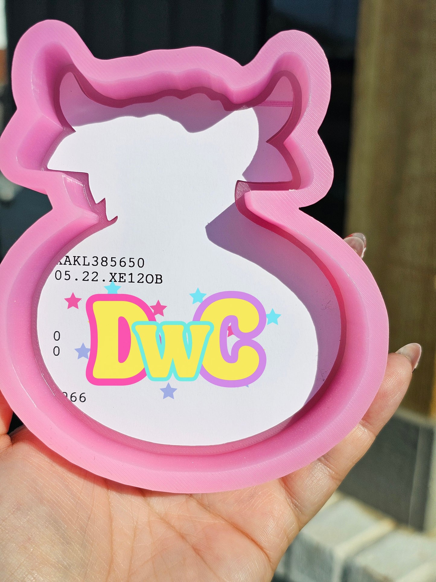 Abc Cow on floaty cardstock