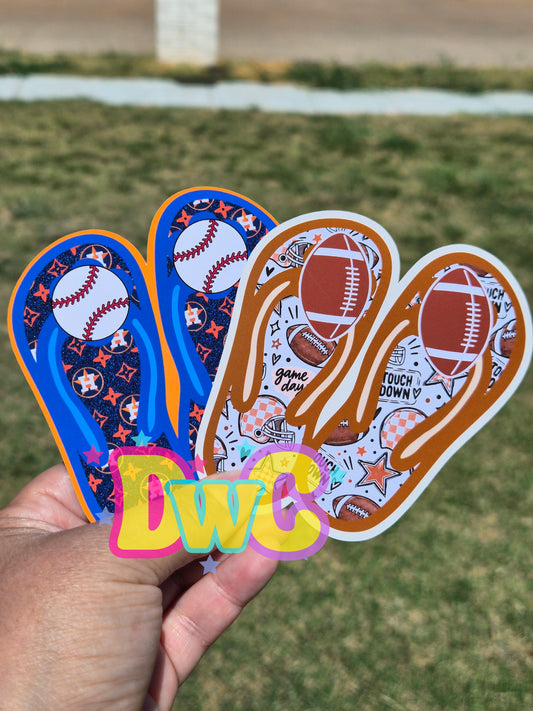 Abc flip flops cardstock