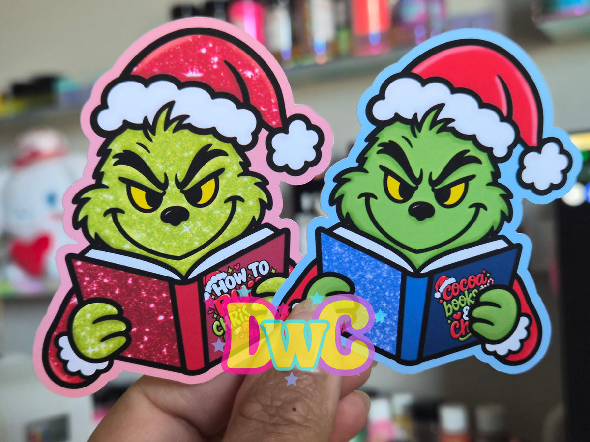 Abc freshie molds Reading Green man cardstock