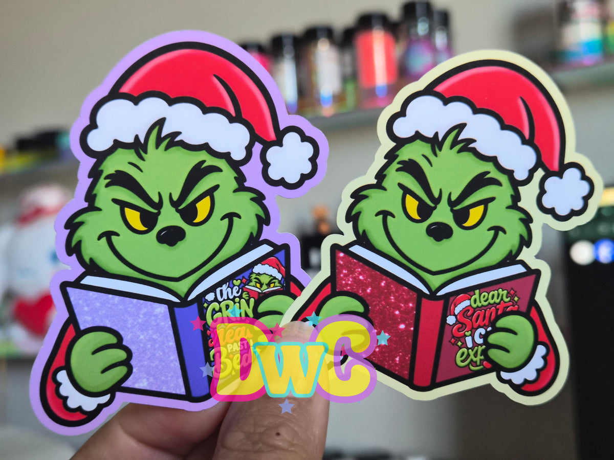 Abc freshie molds Reading Green man cardstock