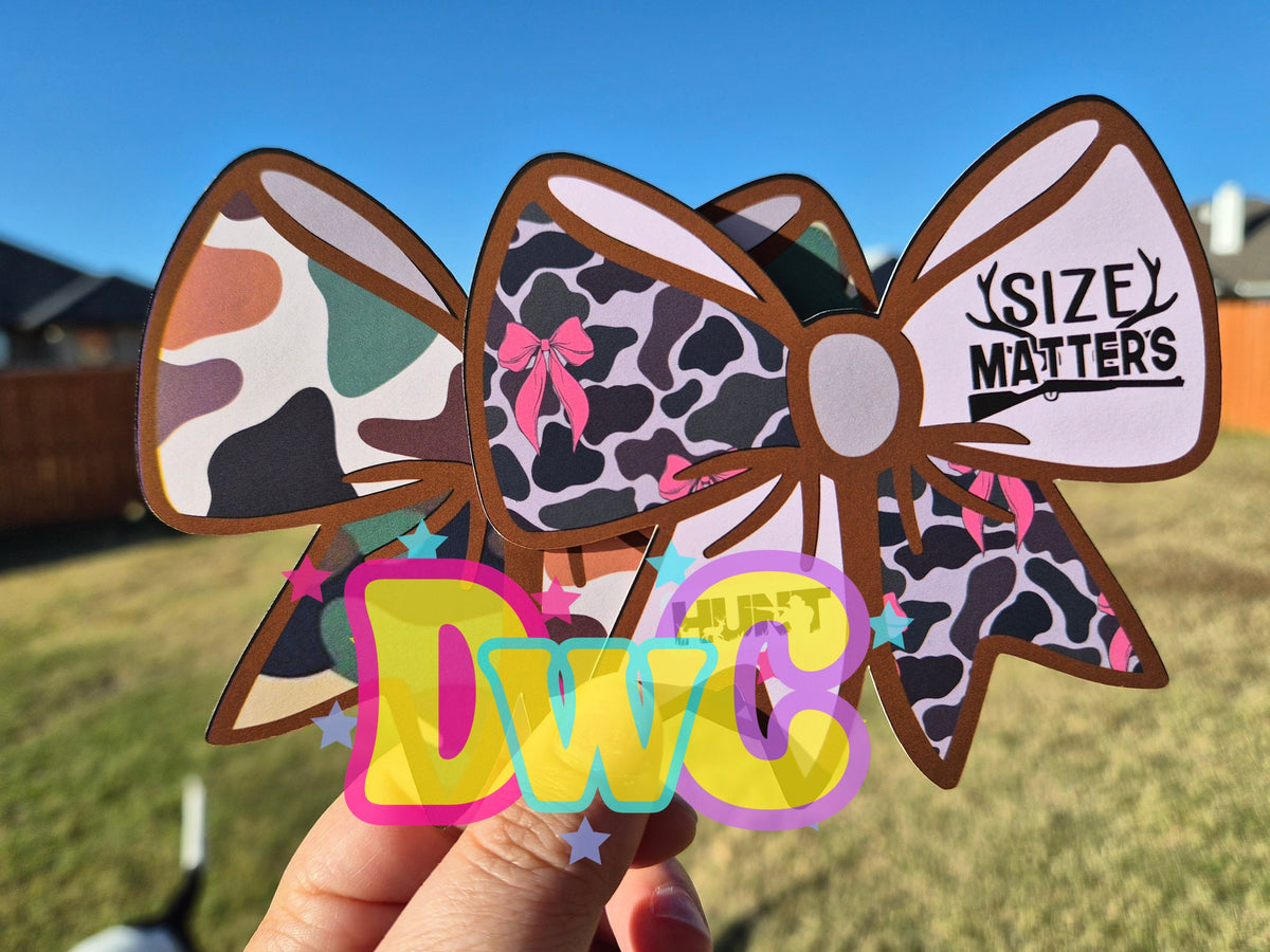 abc football bow cardstock