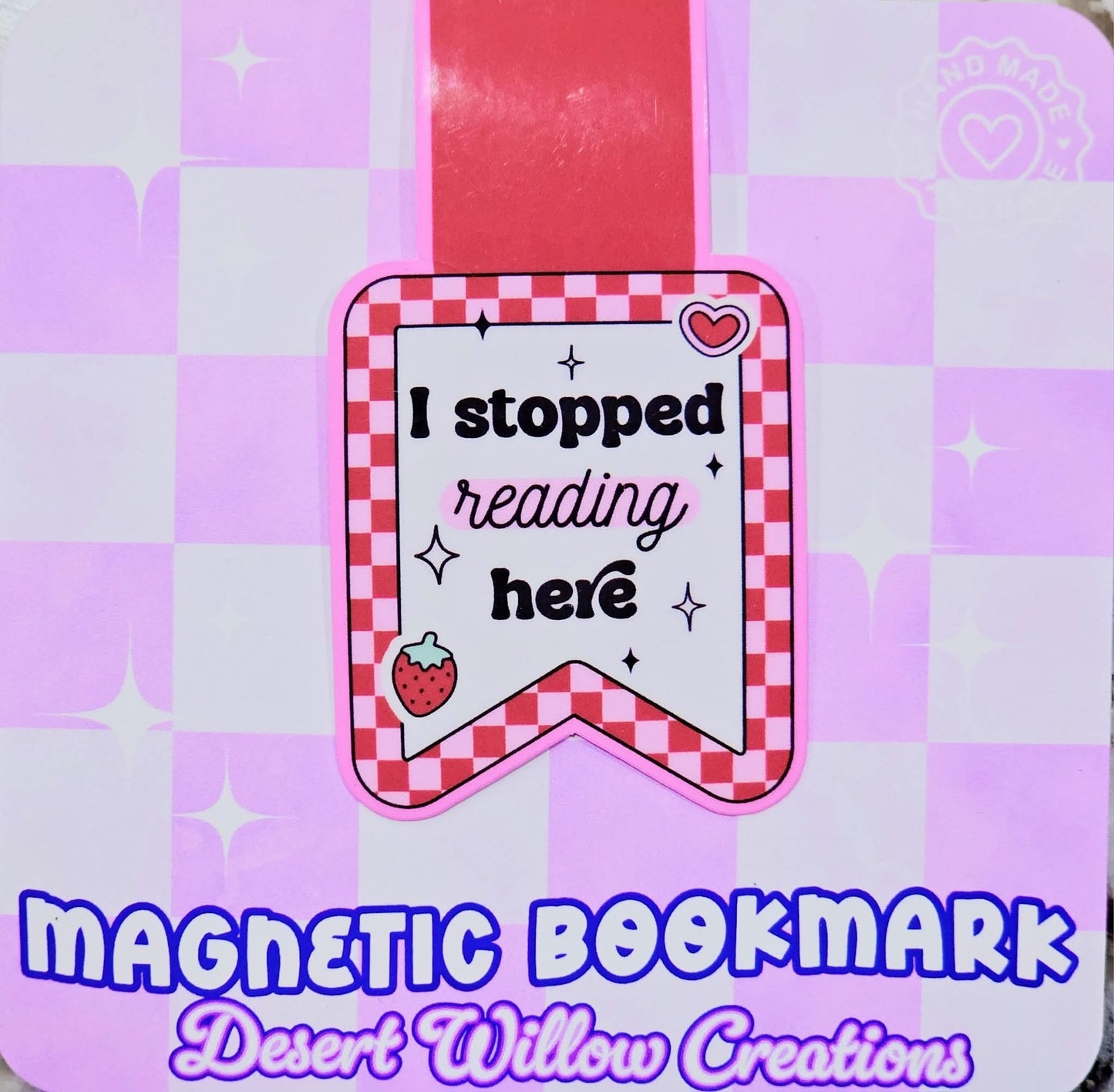 Placer magnetic bookmark