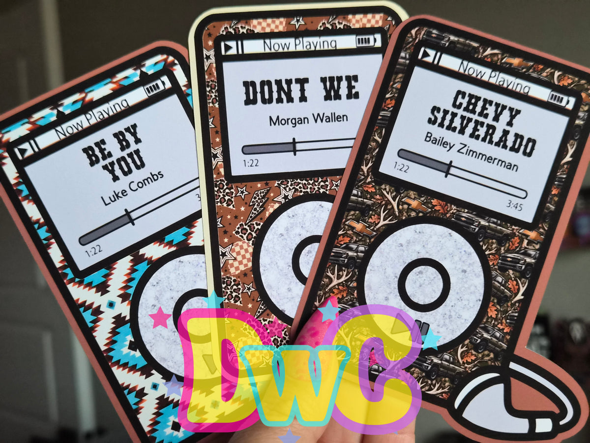 Abc iPod cardstock