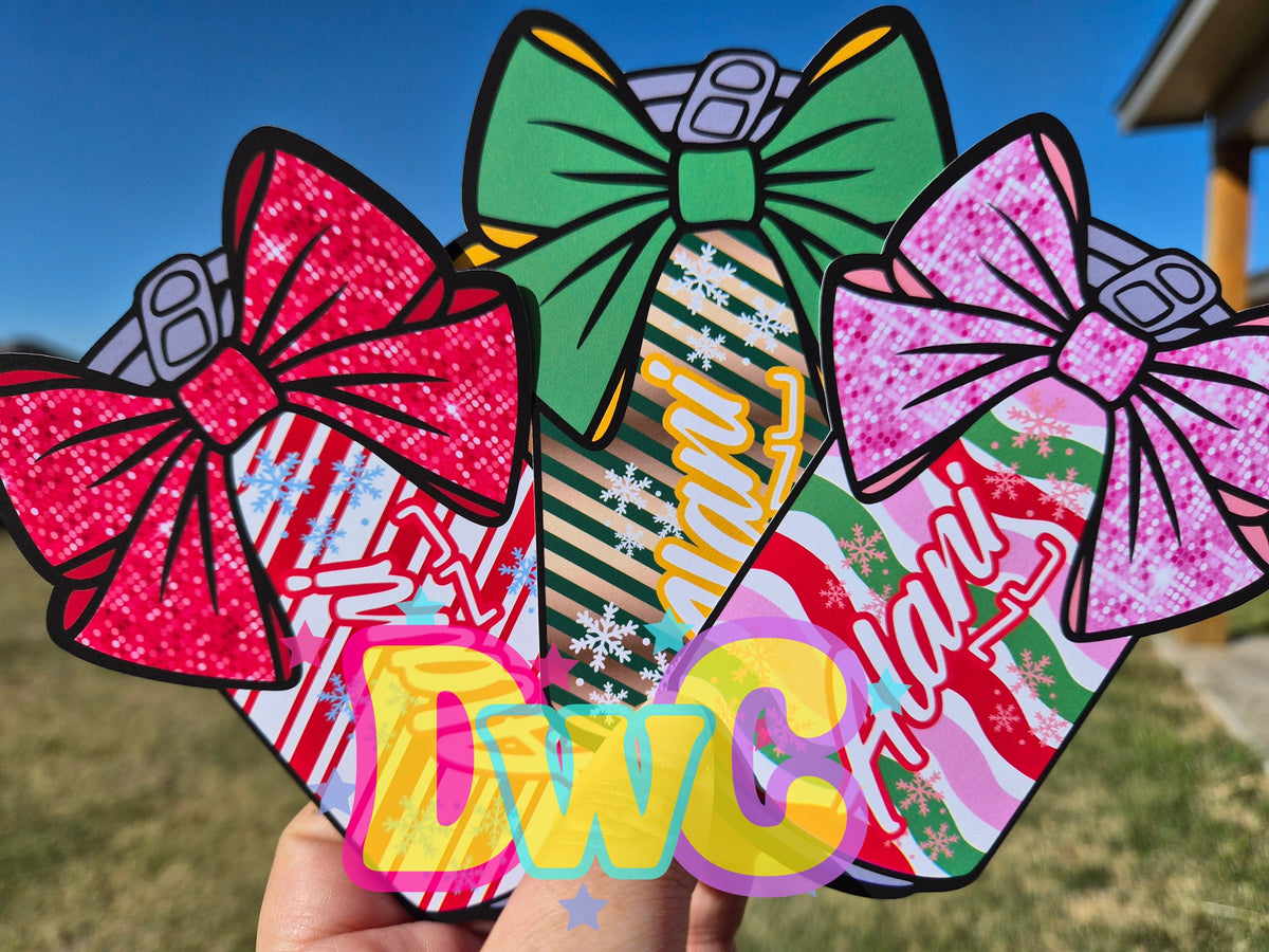 Abc can with bow