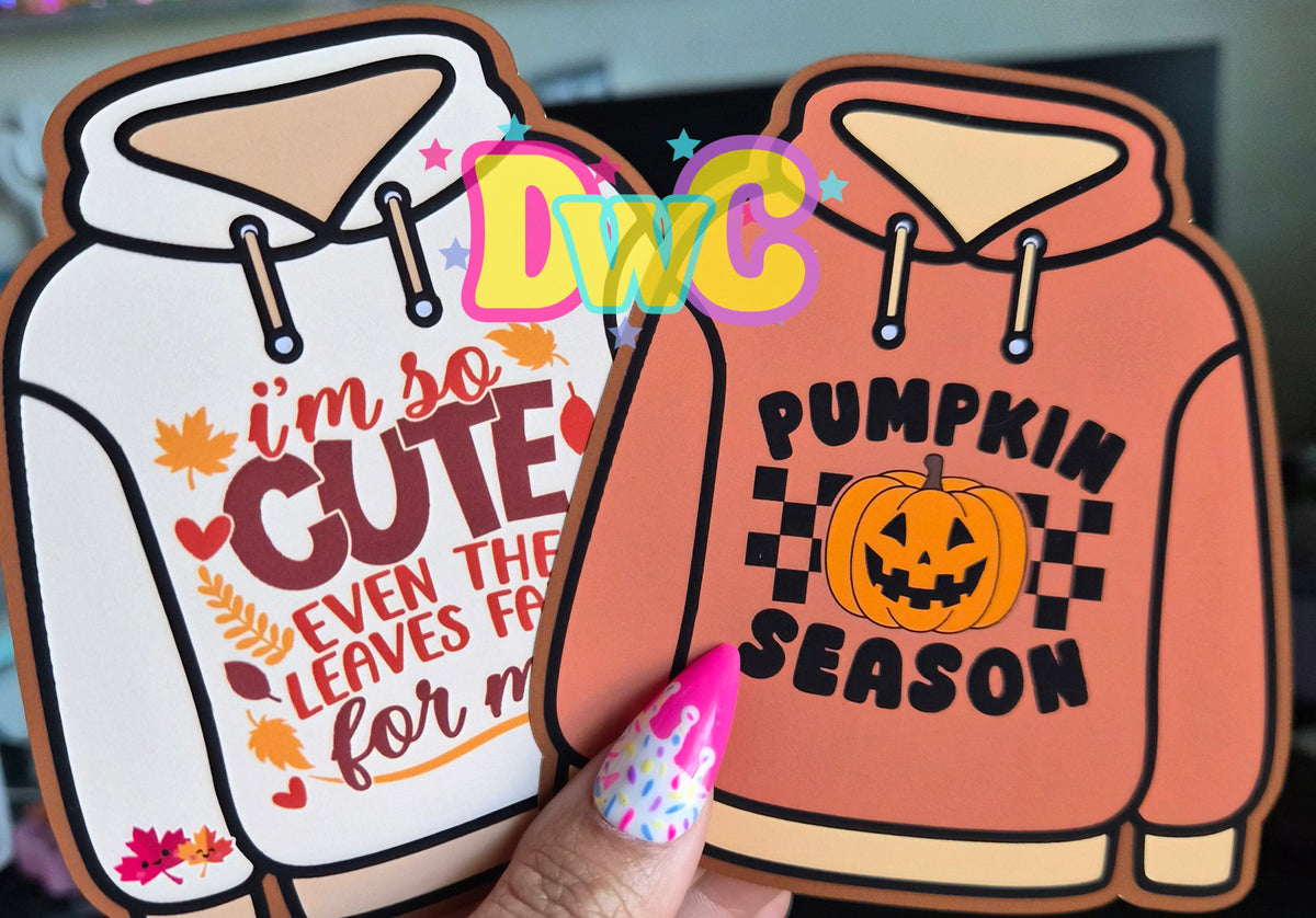 Abc hoodie cardstock