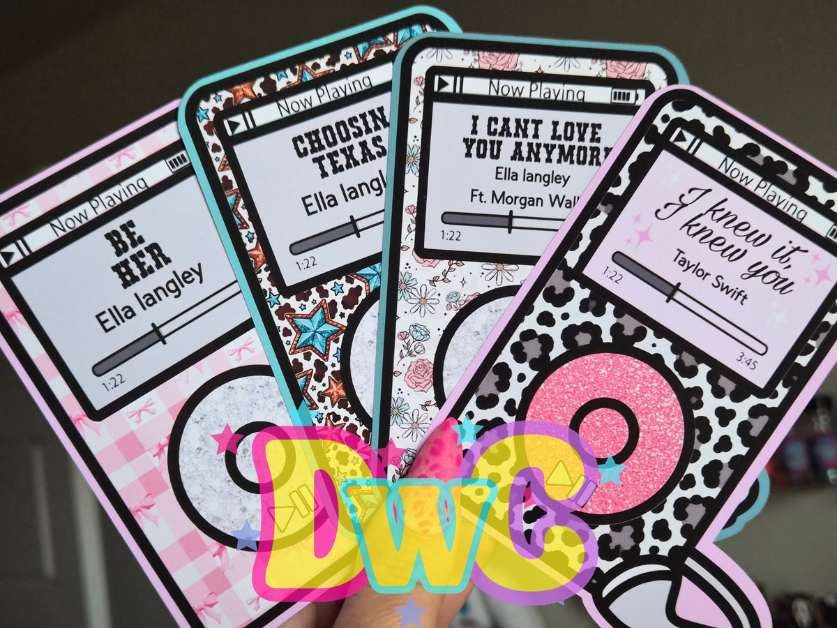 Abc iPod cardstock