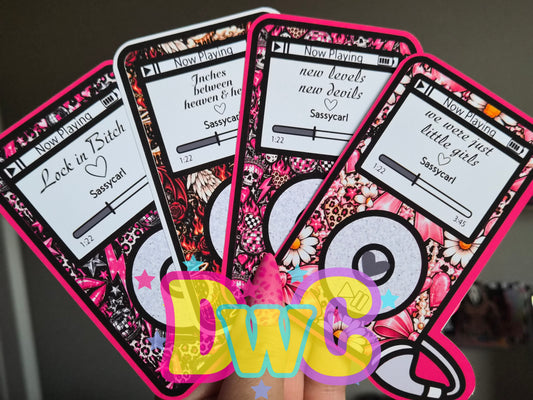 Abc iPod cardstock