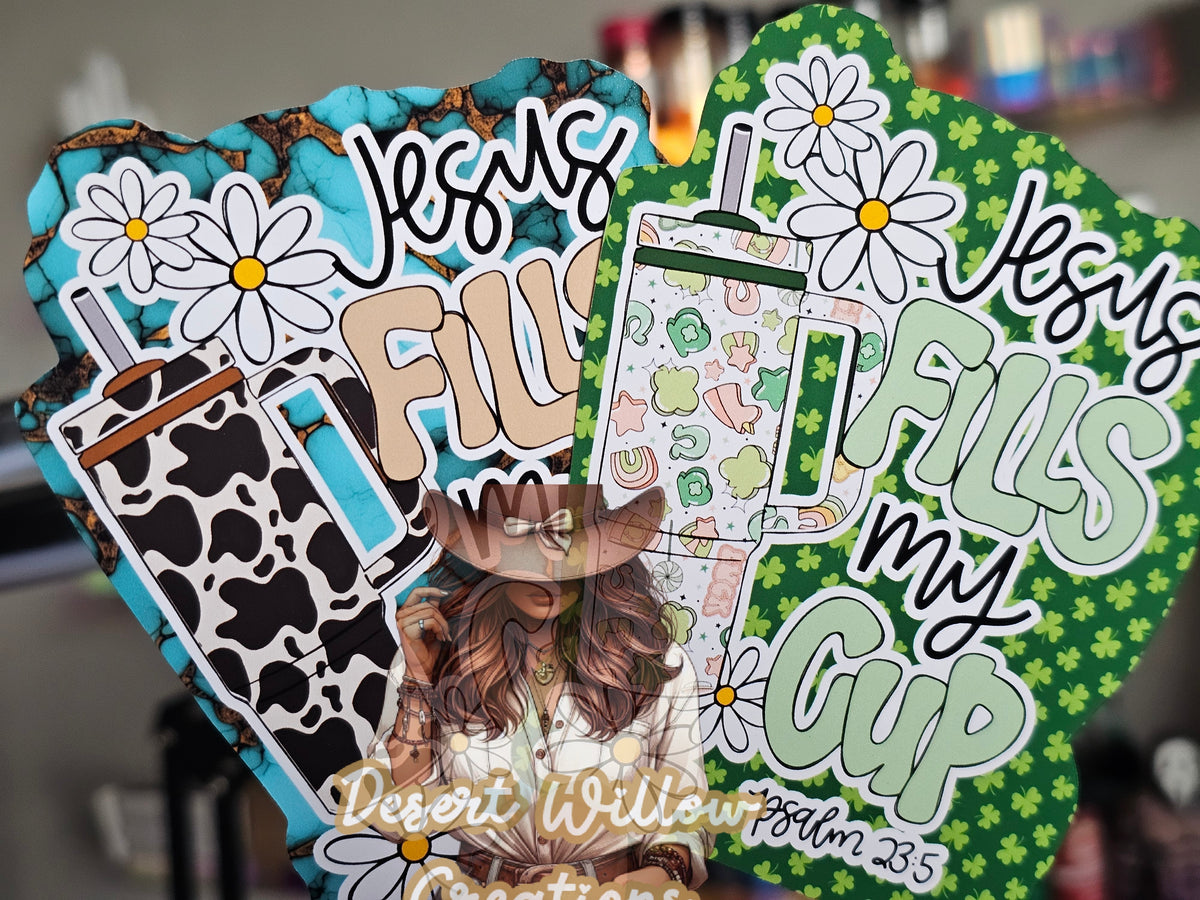 Abc Jesus full my cup cardstock option