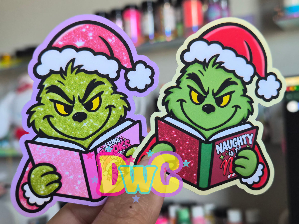 Abc freshie molds Reading Green man cardstock