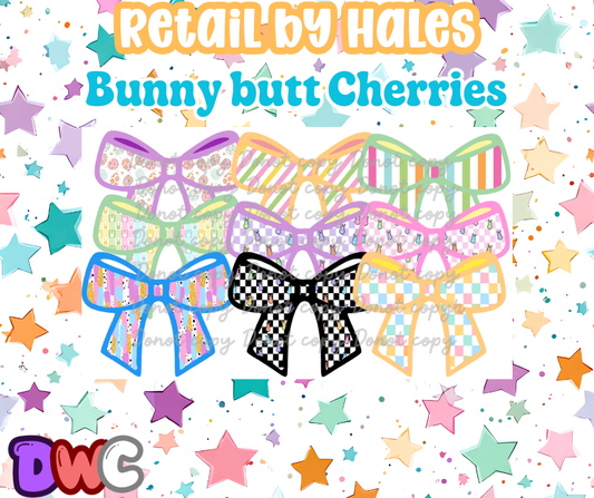 Retail by Hales bunny butt cherries bow