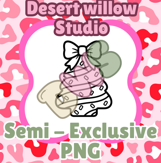 snack cake bow png
