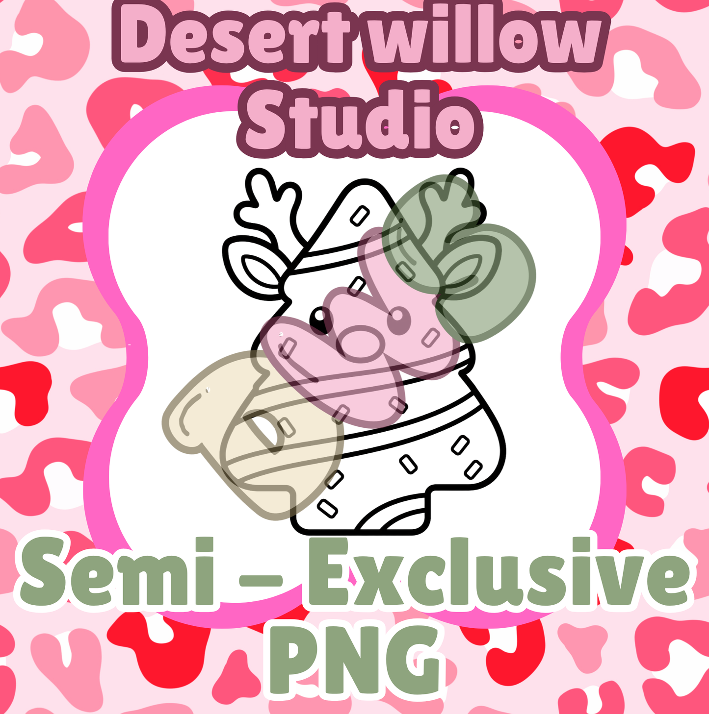 reindeer snack cake png