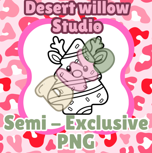 reindeer snack cake png