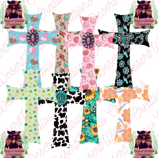 abc stained glass cross