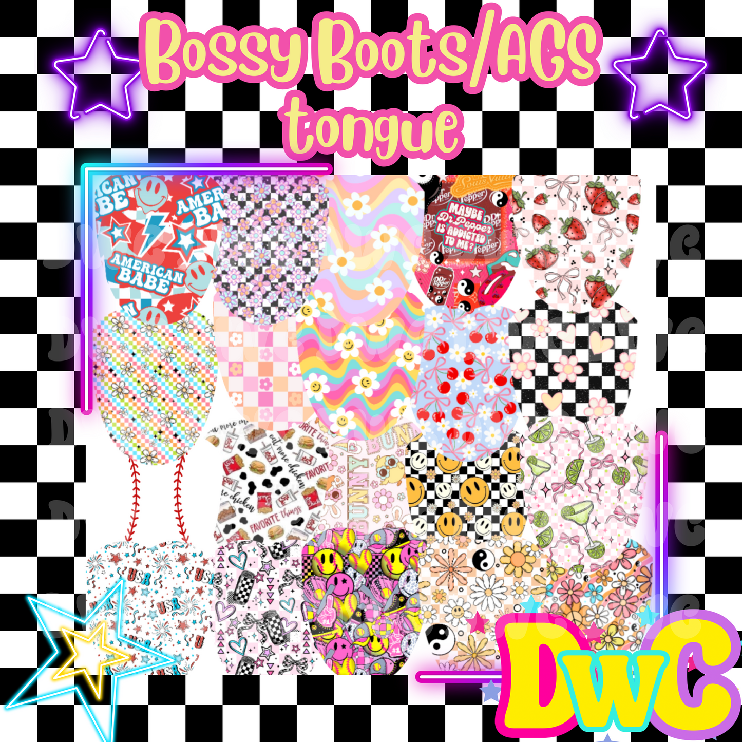 bossy boots/ags tongue cardstock