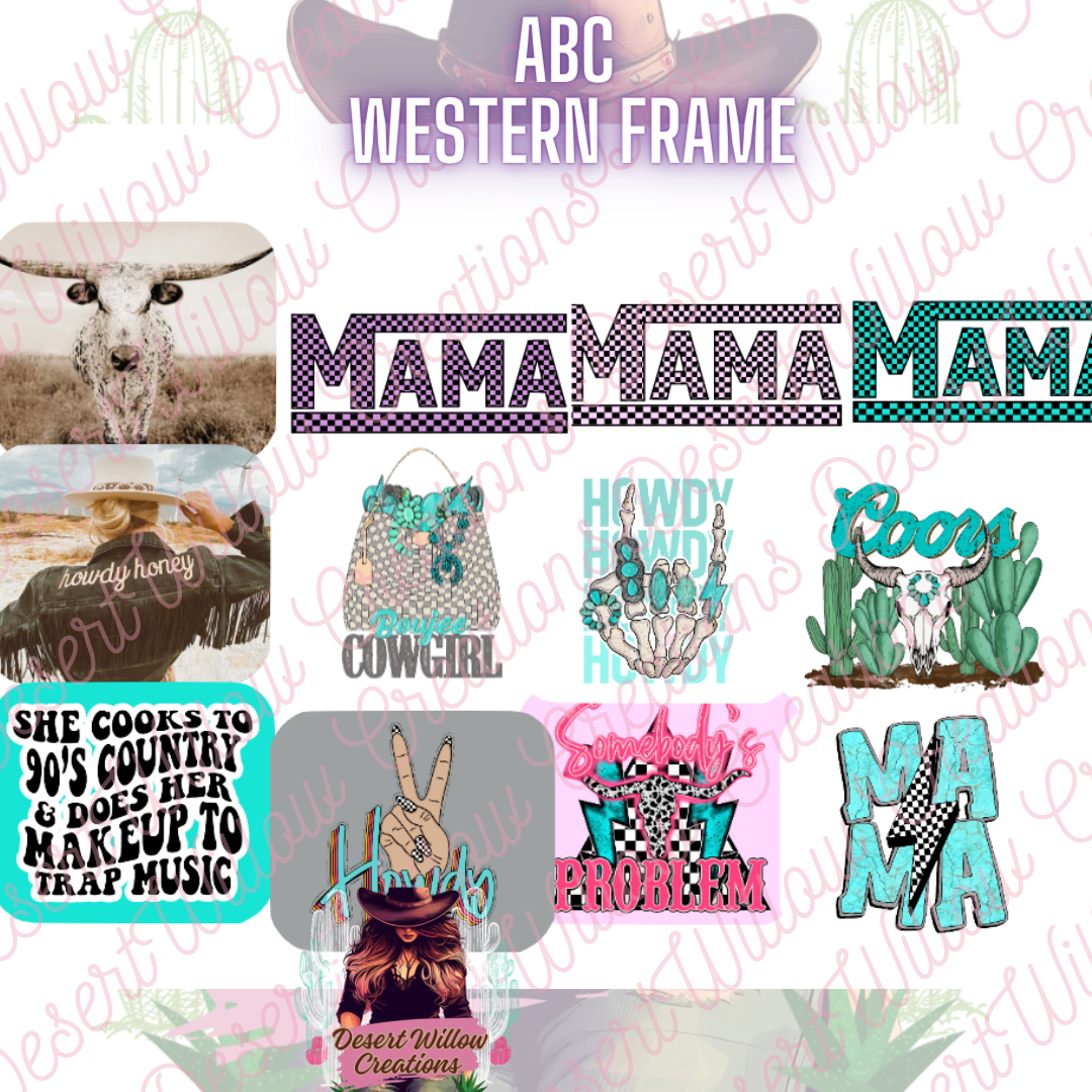 western frame cardstock