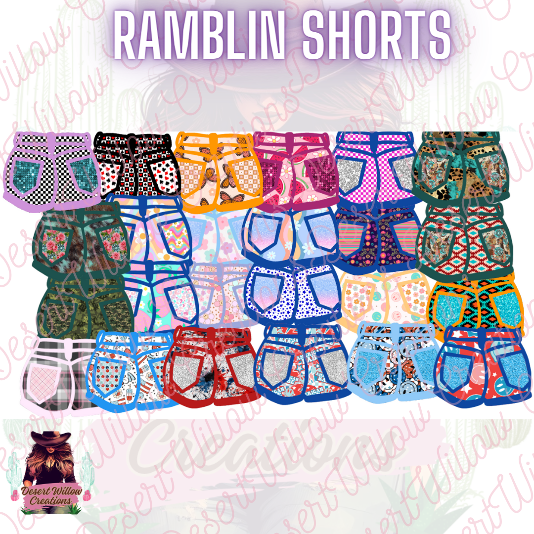Ramblin darlin new shorts
