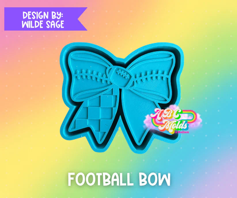 ABC sports checkerd bow  corner cardstock