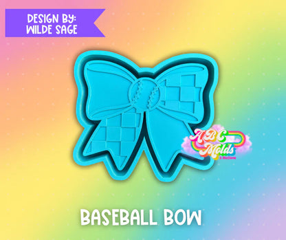 ABC sports checkerd bow  corner cardstock