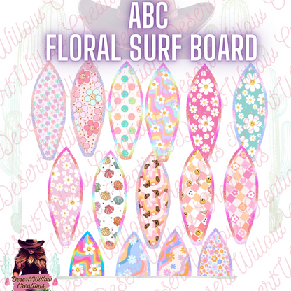 Abc surfboard (cardstock)