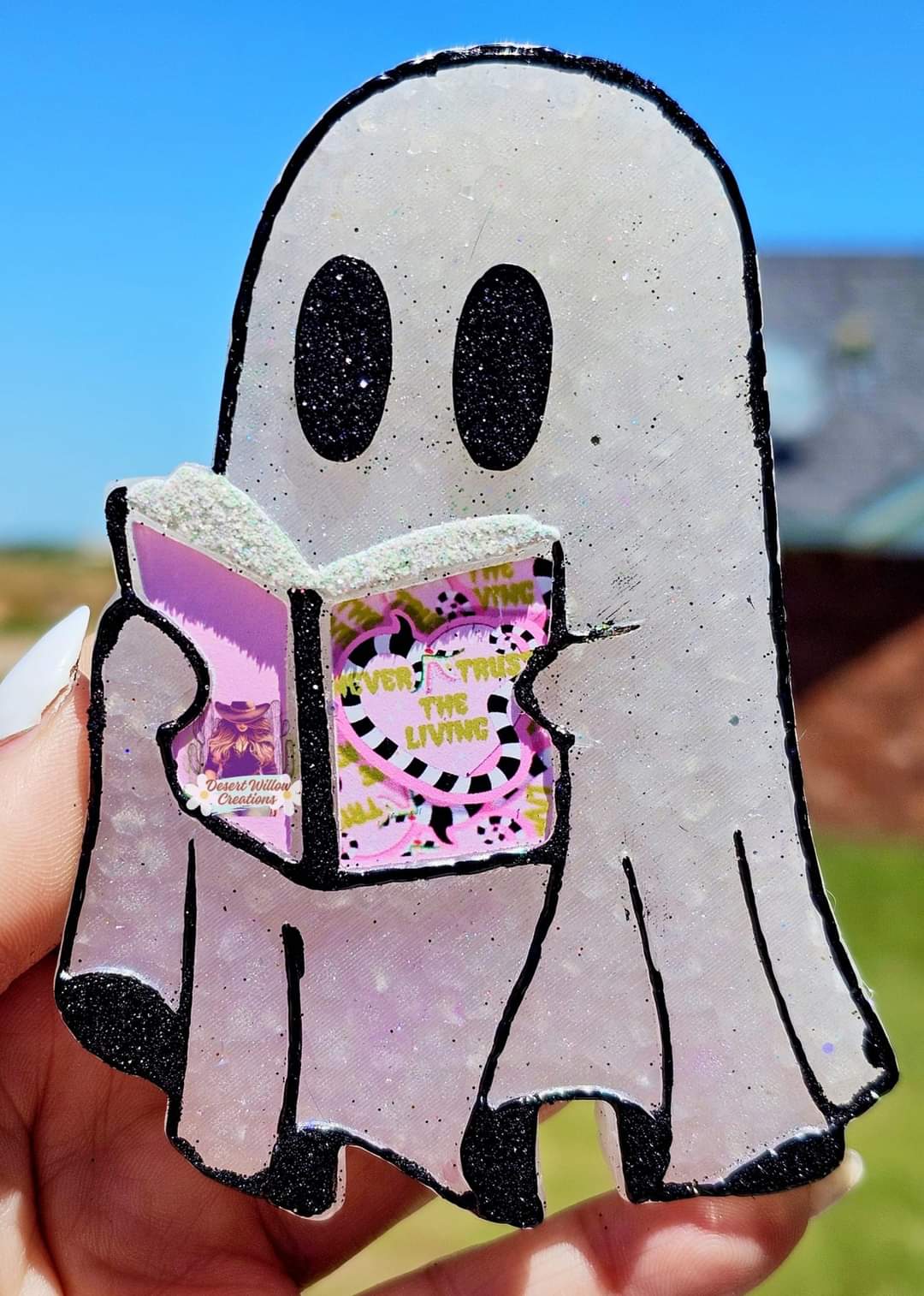 ABC reading ghost (book cardstock)