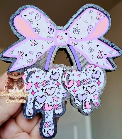 Abc drip cherries with bow cardstock