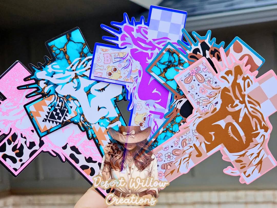 Natollies Jesus cross cardstock