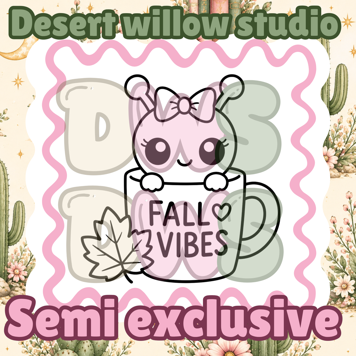 cute cozy alien in mug png