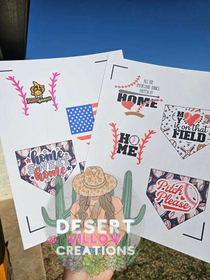 Abc Homeplate cardstock