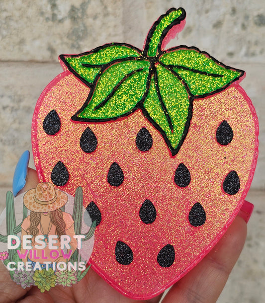 Strawberry with matching vents freshie set