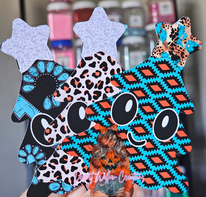Abc cute christmas tree with face cardstock