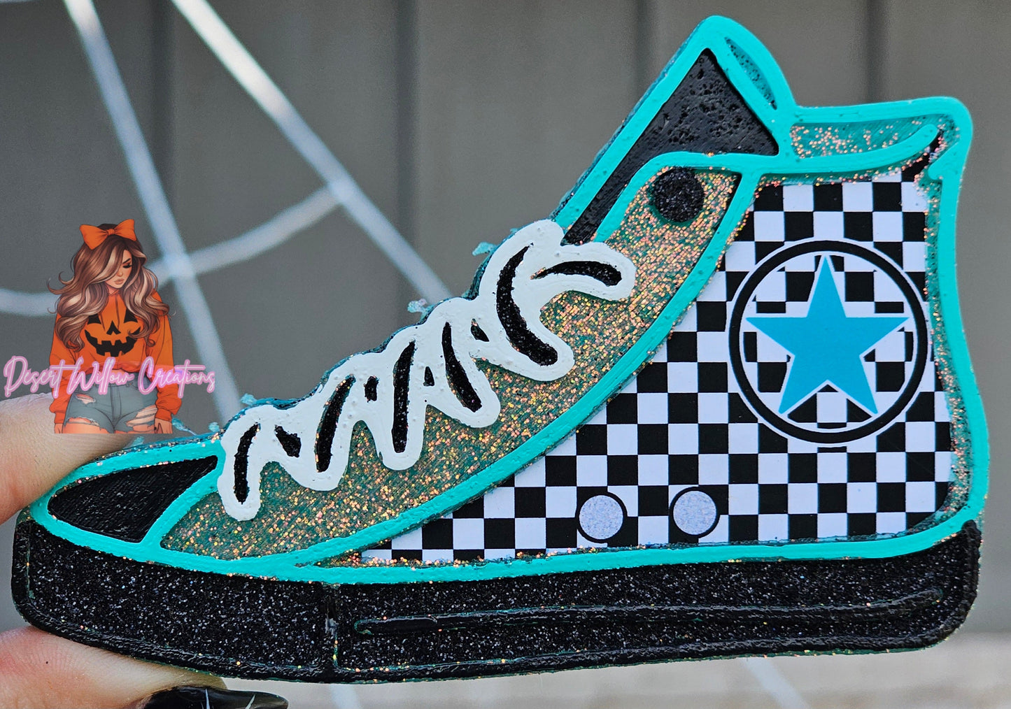 Abc High top canvas shoe (cardstock)