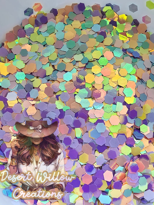 Hip hop chunky glitter