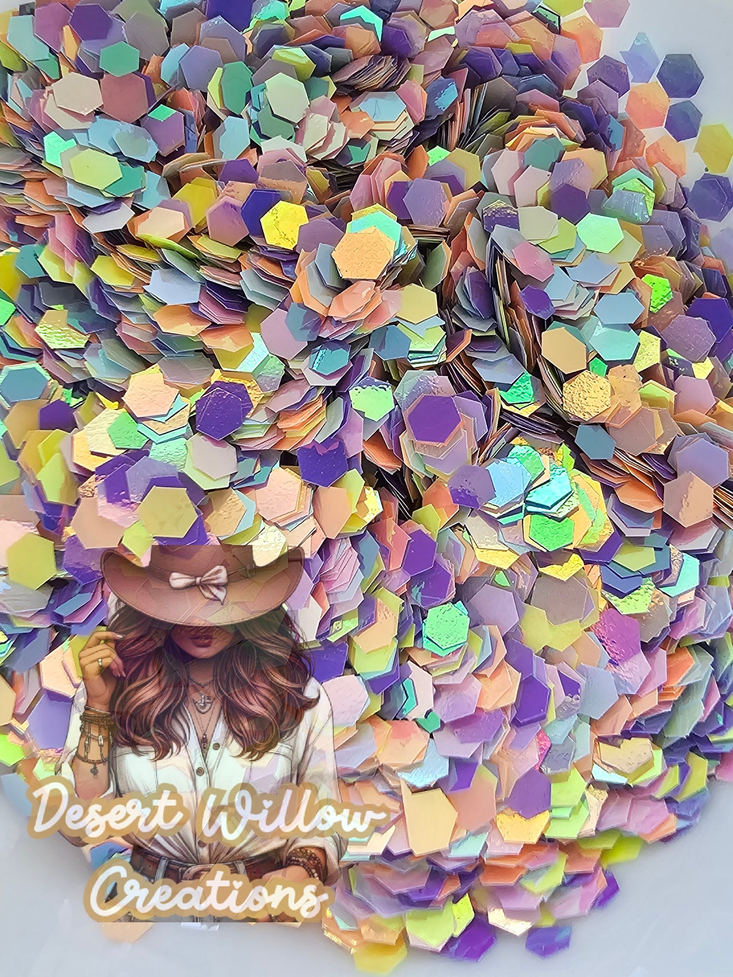 Hip hop chunky glitter