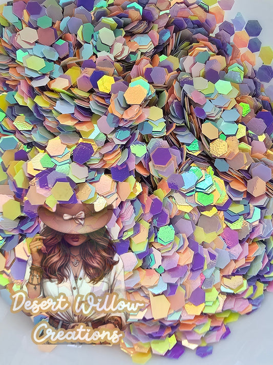 Hip hop chunky glitter