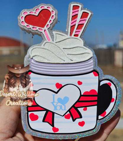 sunshine scents valentines heart mug cardstock