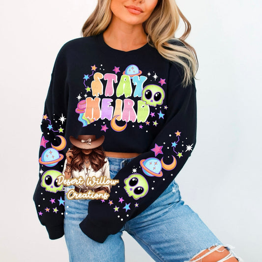 Stay weird crew black