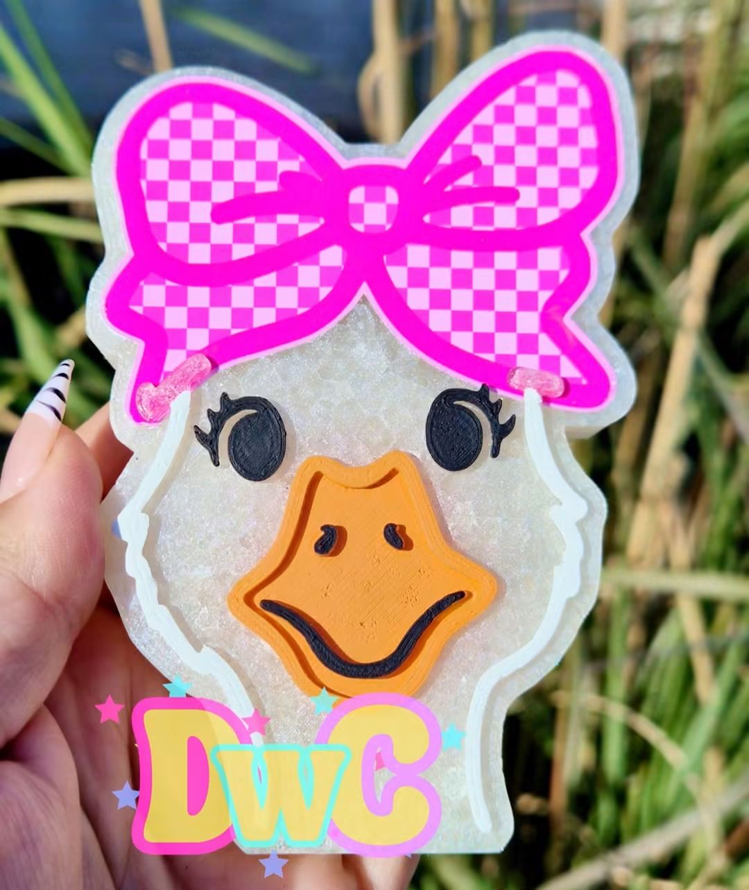 Abc goose head with bow cardstock