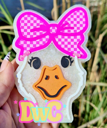 Abc goose head with bow cardstock