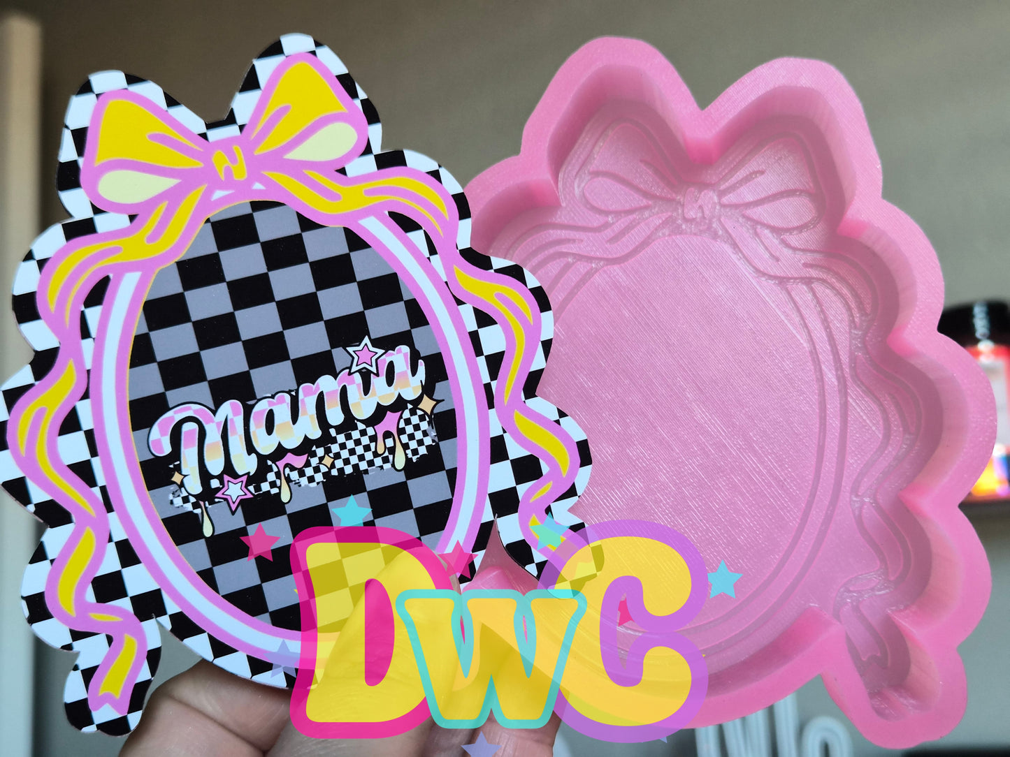 Abc Oval frame cardstock