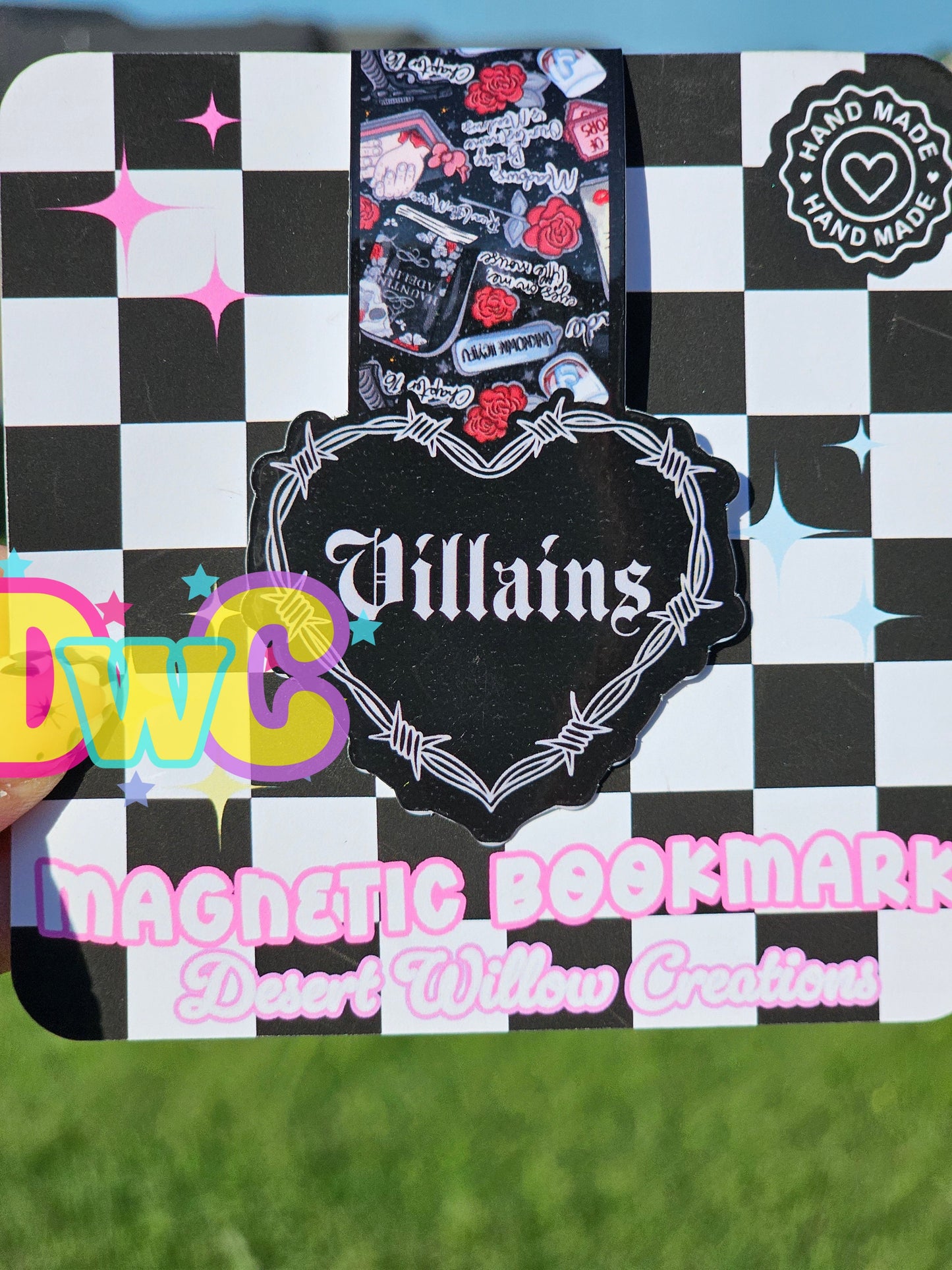 Villains magnetic bookmark