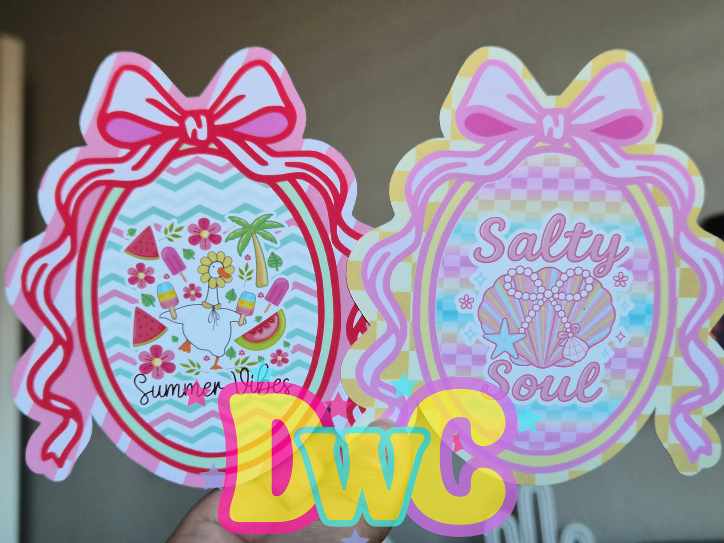 Abc Oval frame cardstock